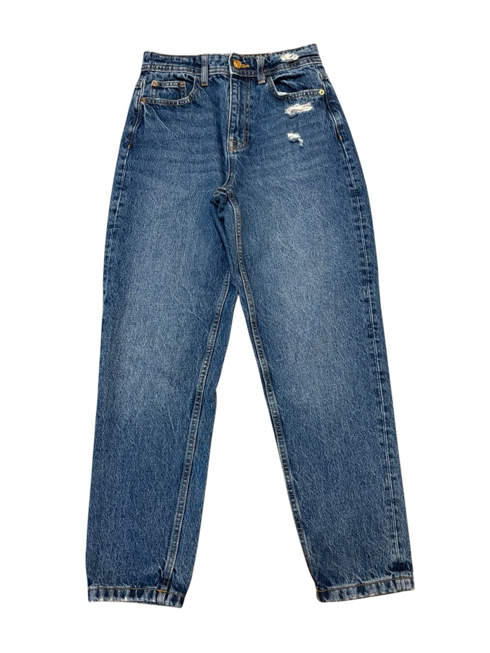 Zara High Rise Mom Jeans. Size 2